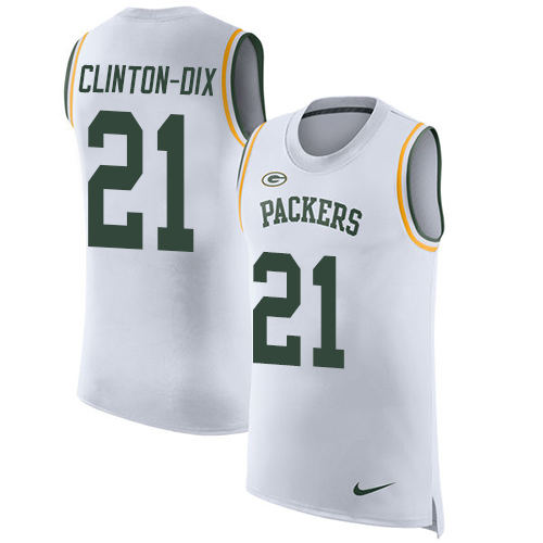 Nike Packers #21 Ha Ha Clinton-Dix White Men's Stitched NFL Limited Rush Tank Top Jersey